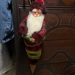 Vintage Santa Stocking in Mark Roberts style.